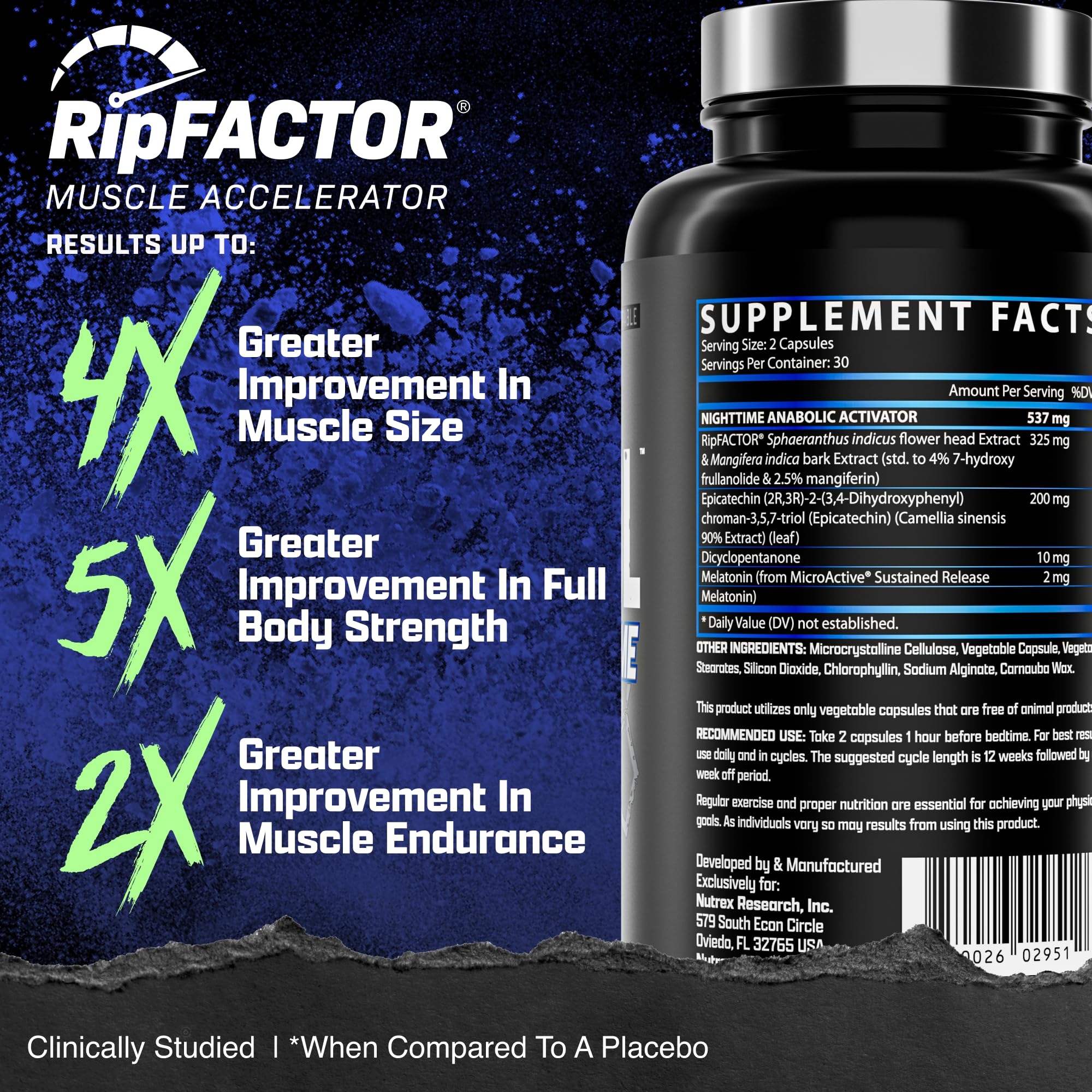 Nutrex Anabol PM: ingredientes RIPFACTOR y Epicatechin