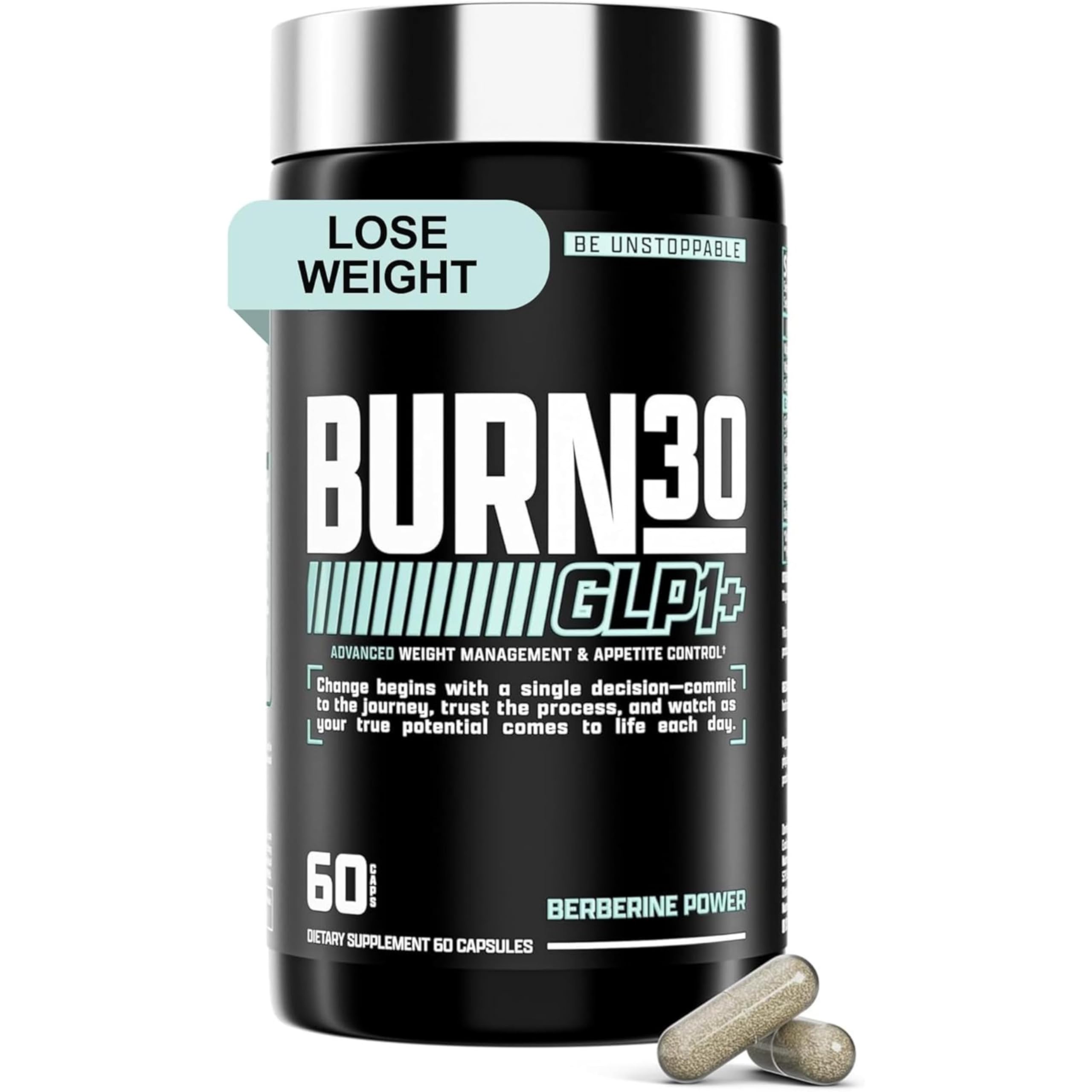 Nutrex Burn30 GLP-1 cápsulas para control del apetito diario.