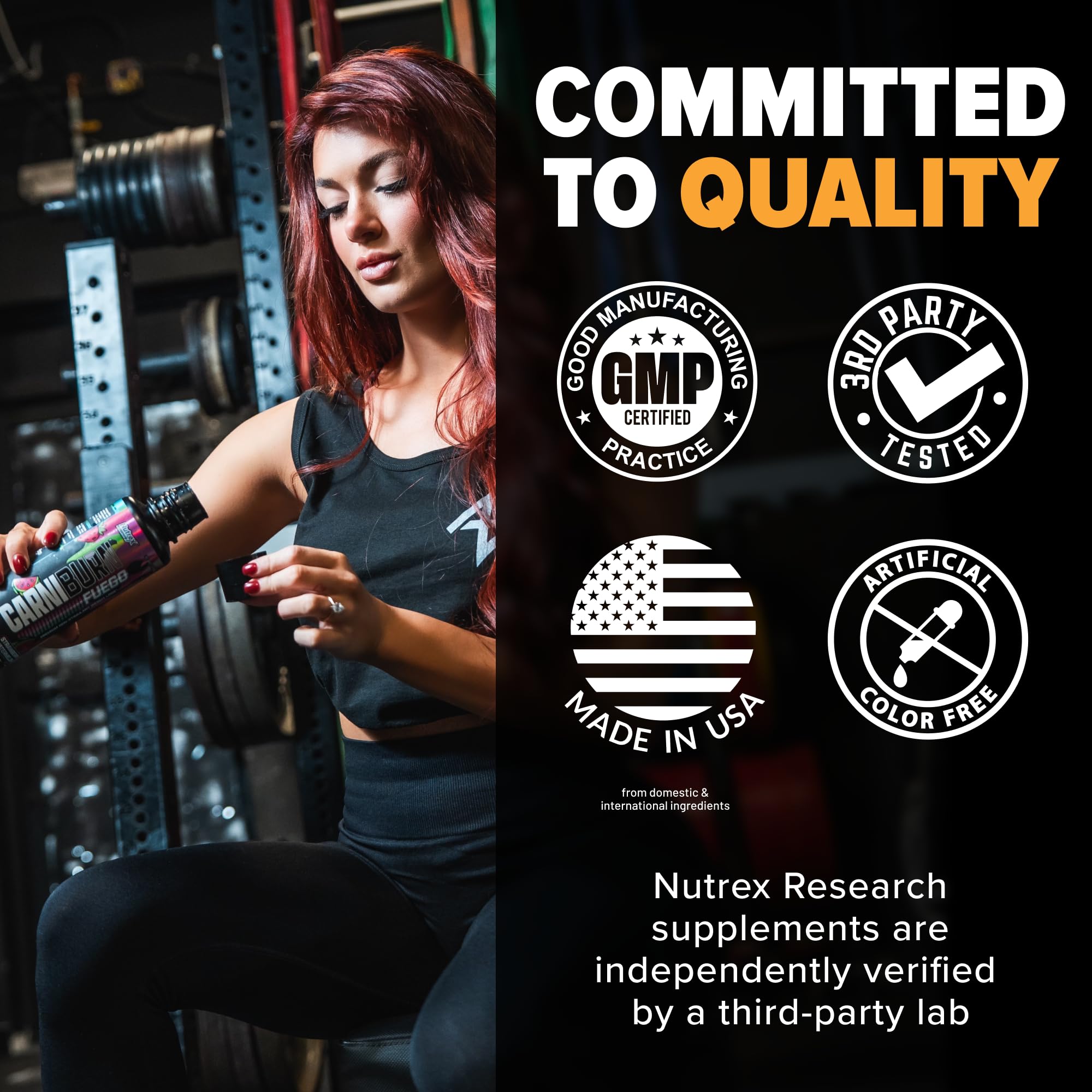 Uso diario de Nutrex Carniburn en botella práctica y fácil de integrar.