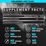 Nutrex Research Creatina Monohidratada, producto libre de gluten para una dieta limpia