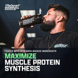 Nutrex Research EAA Hydration, cuchara de polvo para mezclar fácil durante el entrenamiento.