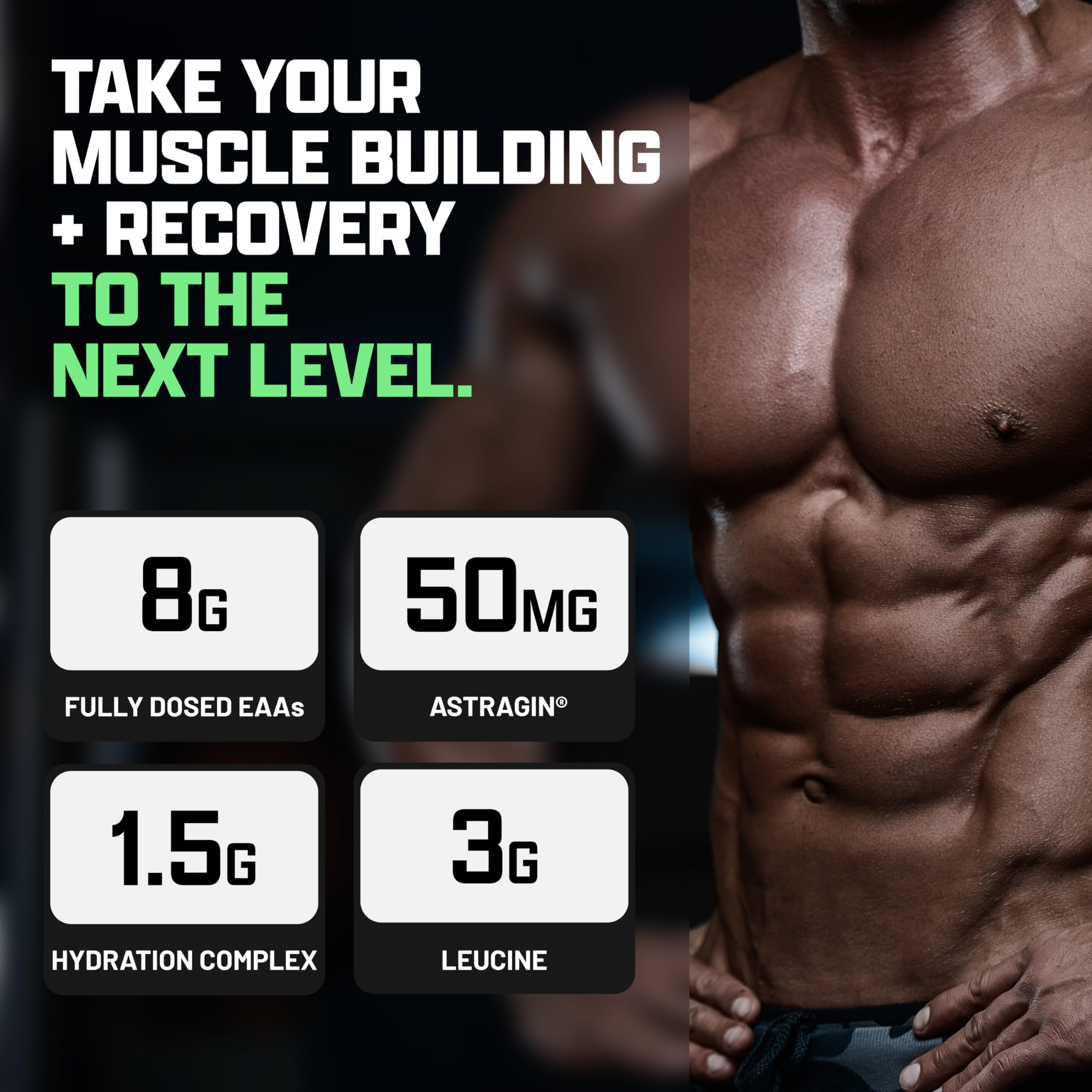 Nutrex Research EAA Hydration, sabor Manzana Pera para sesiones largas.