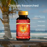 BioAstin Nutrex Hawaii, etiqueta frontal, indica origen hawaiano y calidad
