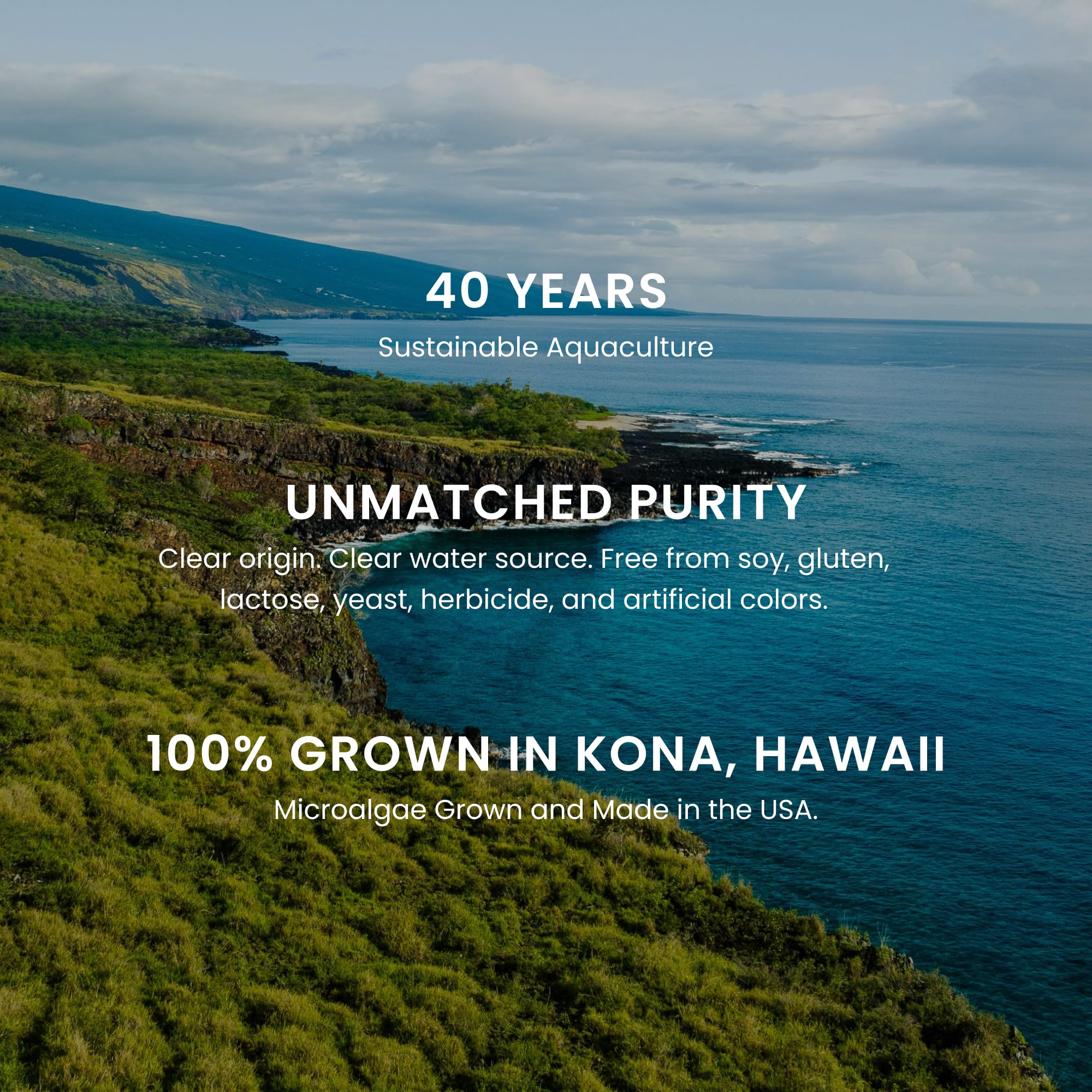 Origen Kona de BioAstin Supreme, cultivo hawaiano de confianza