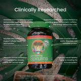 Nutrex Hawaii Espirulina Pura: fórmula sin transgénicos para una opción natural.