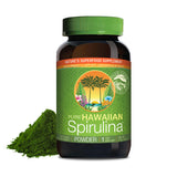 Envase de Nutrex Hawaii Spirulina pura hawaiana para energía diaria y proteína vegetal.