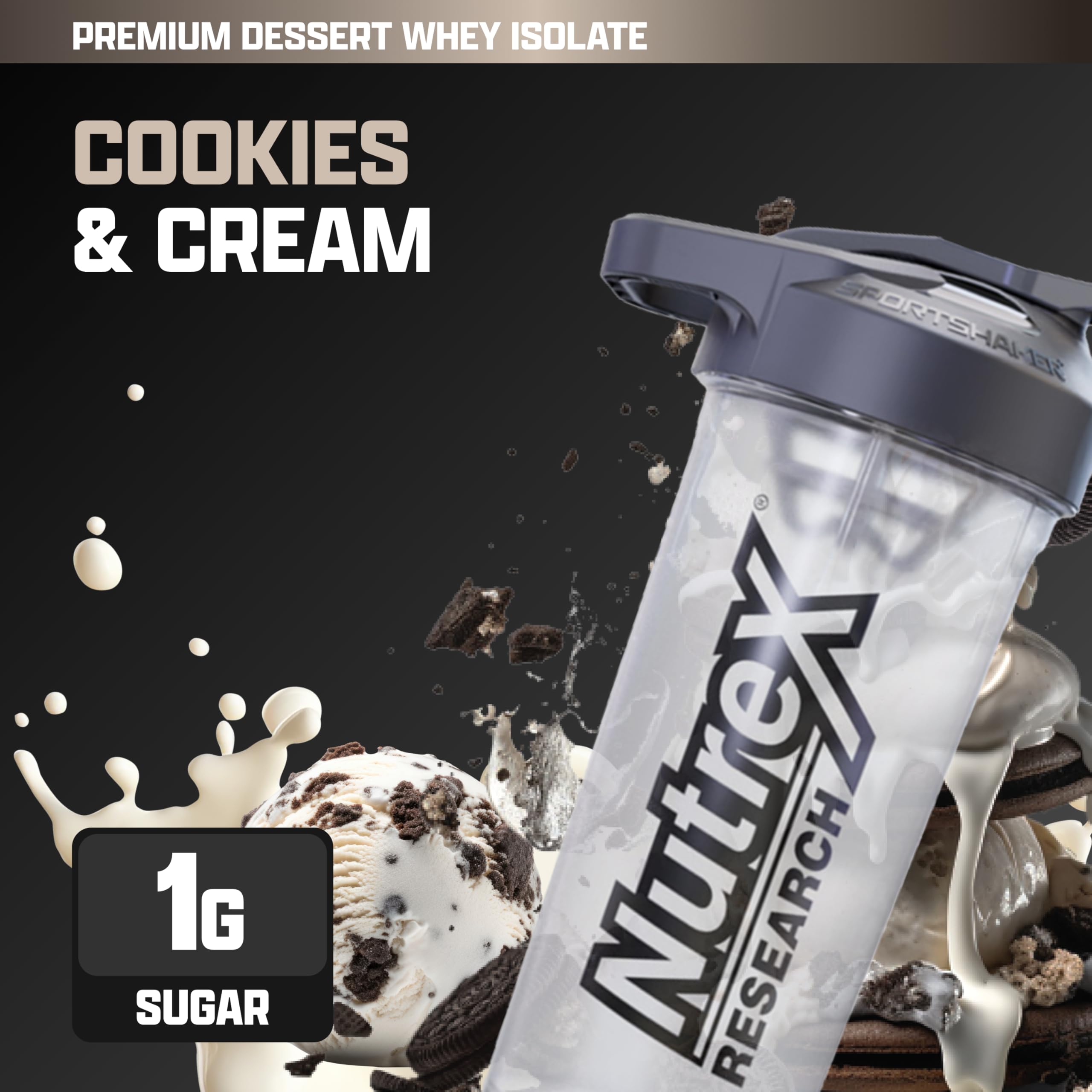 Nutrex IsoFit: sabor galletas y crema, batidos cremosos.