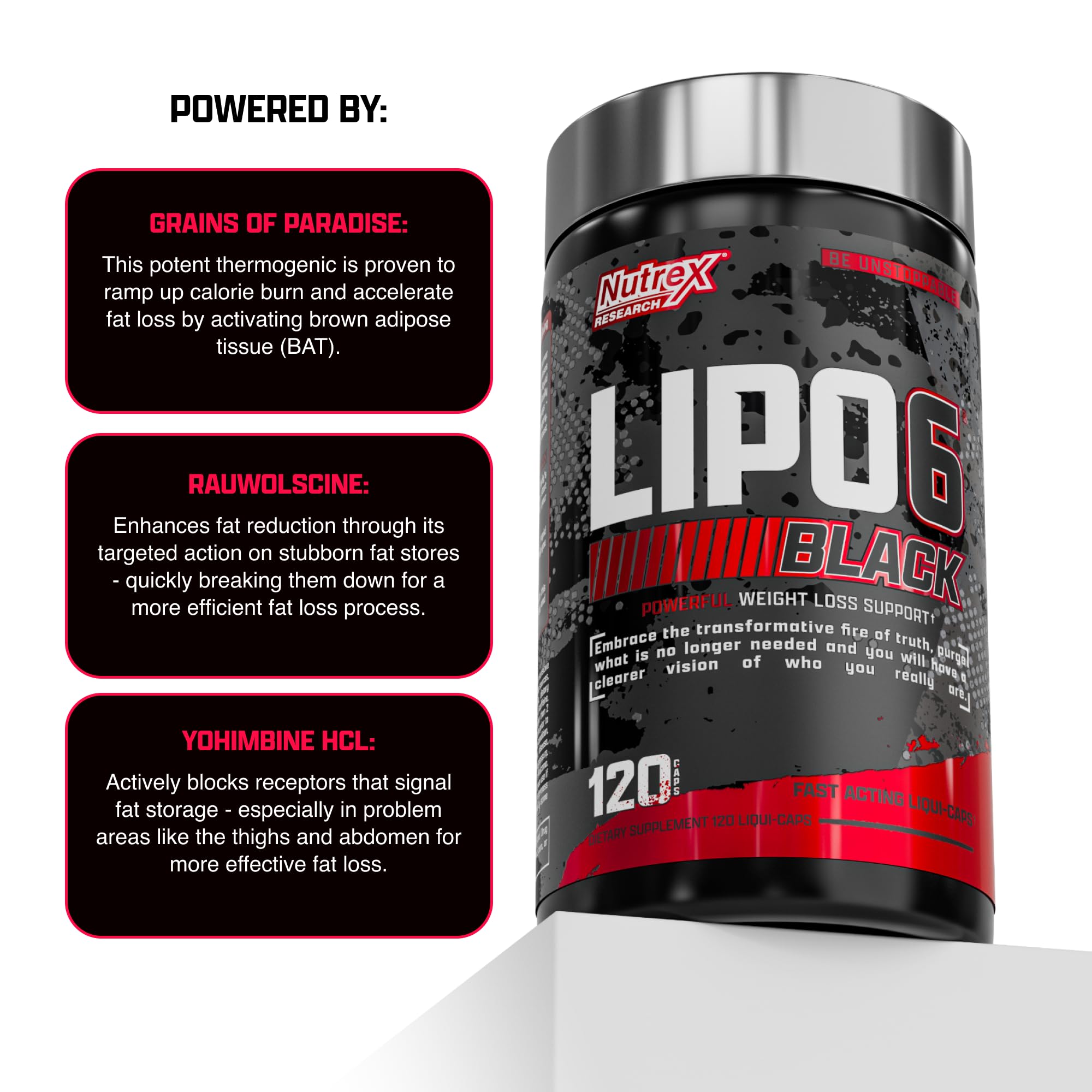 Nutrex Lipo-6 Black Max energía en acción para entrenamientos intensos
