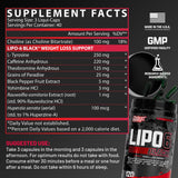 Nutrex Lipo-6 Black Max ideal para sesiones de entrenamiento y definición