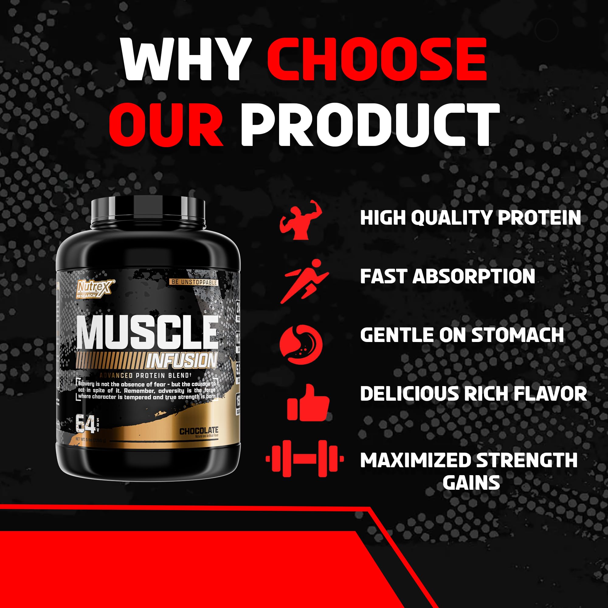 Nutrex Muscle Infusion textura suave al mezclarse con agua para consumo diario