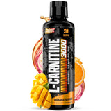 Nutrex Research Carnitina Líquida 3000, botella frontal, apoyo para convertir grasas en energía.