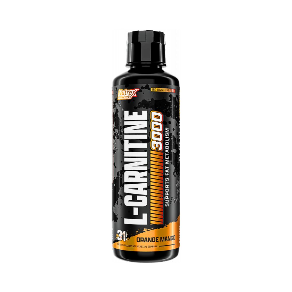 Nutrex Research Carnitina Líquida 3000, dosificador preciso para porciones.