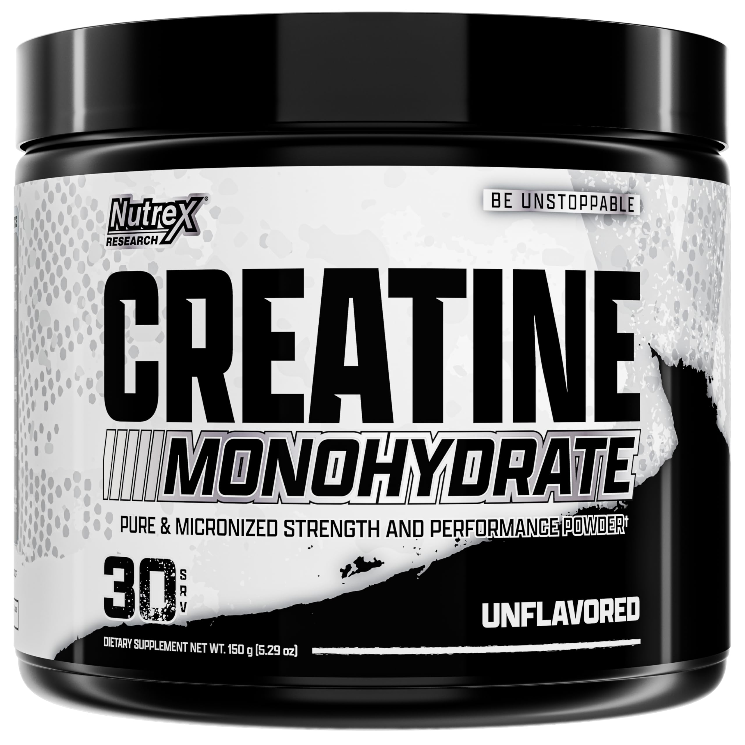 Nutrex Research Creatina Monohidratada en polvo de 30 porciones para energía y rendimiento.
