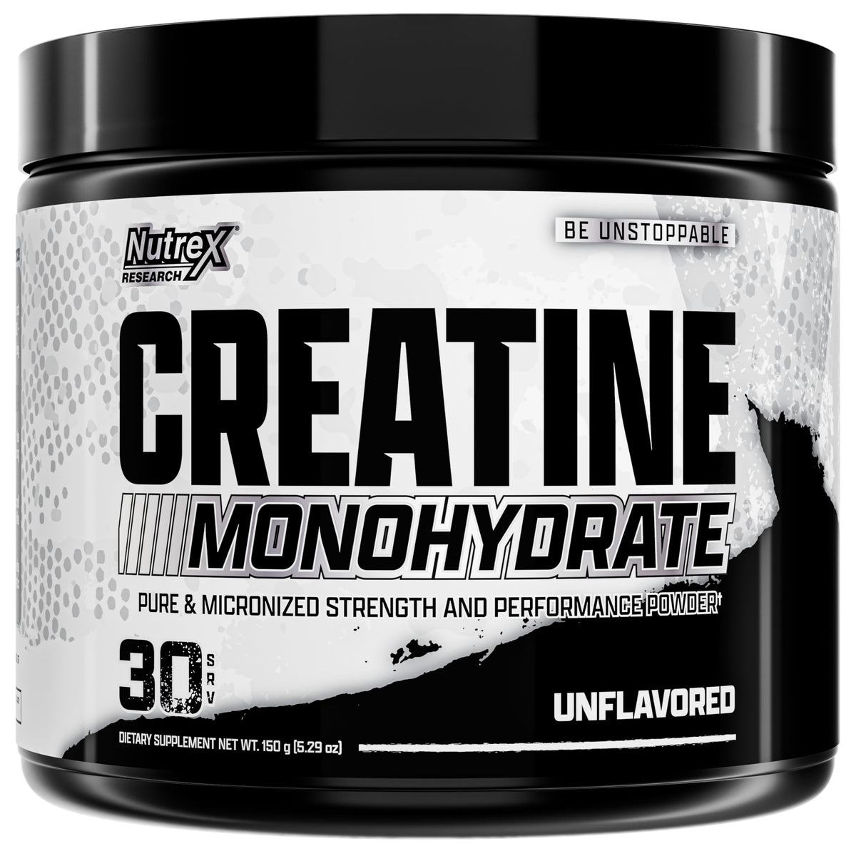Nutrex Research Creatina Monohidratada en polvo de 30 porciones para energía y rendimiento.