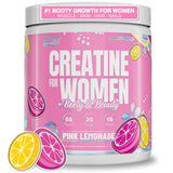 Nutrex Research Creatina para Mujeres, botella rosa limón para rendimiento diario