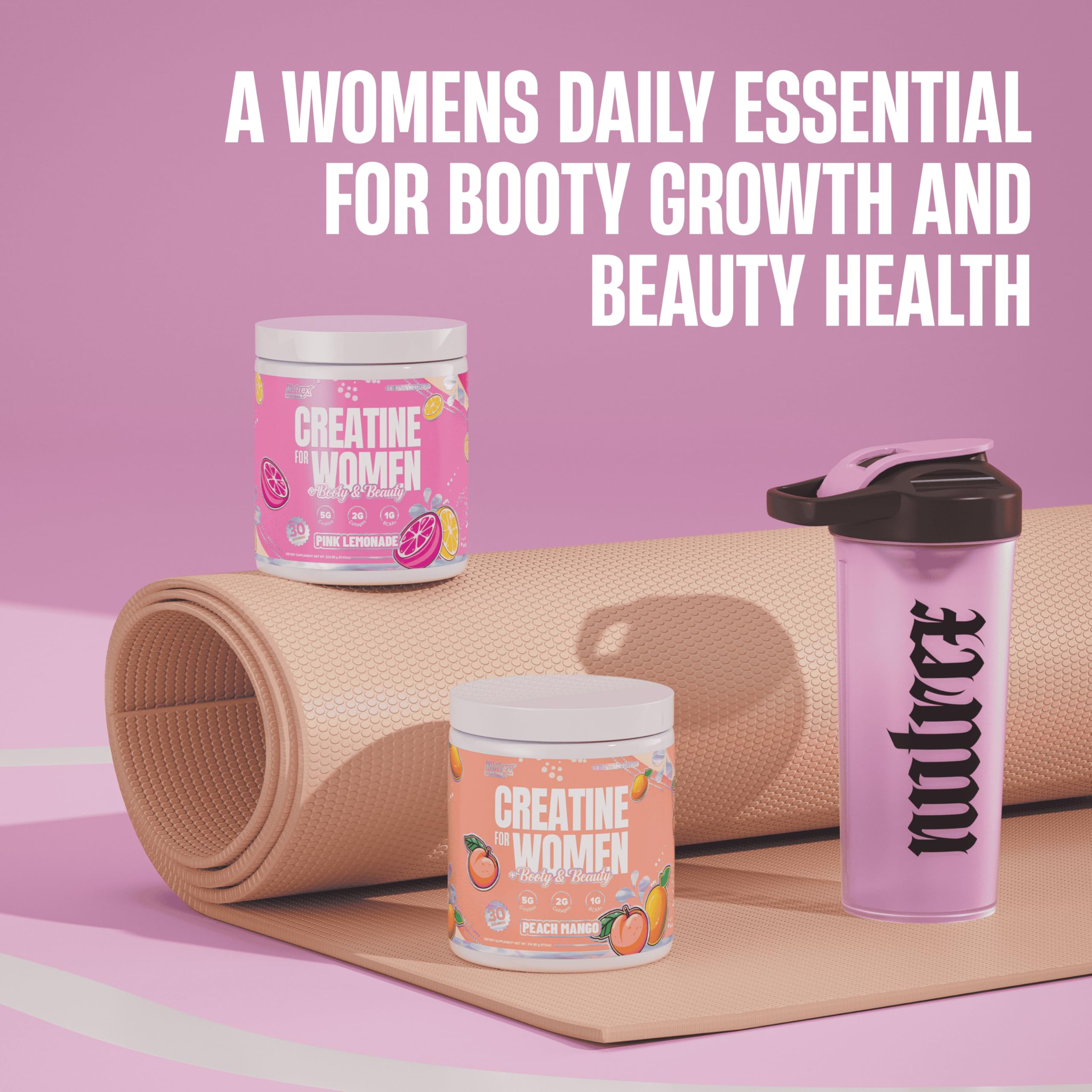 Nutrex Research Creatina para Mujeres, dosificador para uso diario en entrenamientos