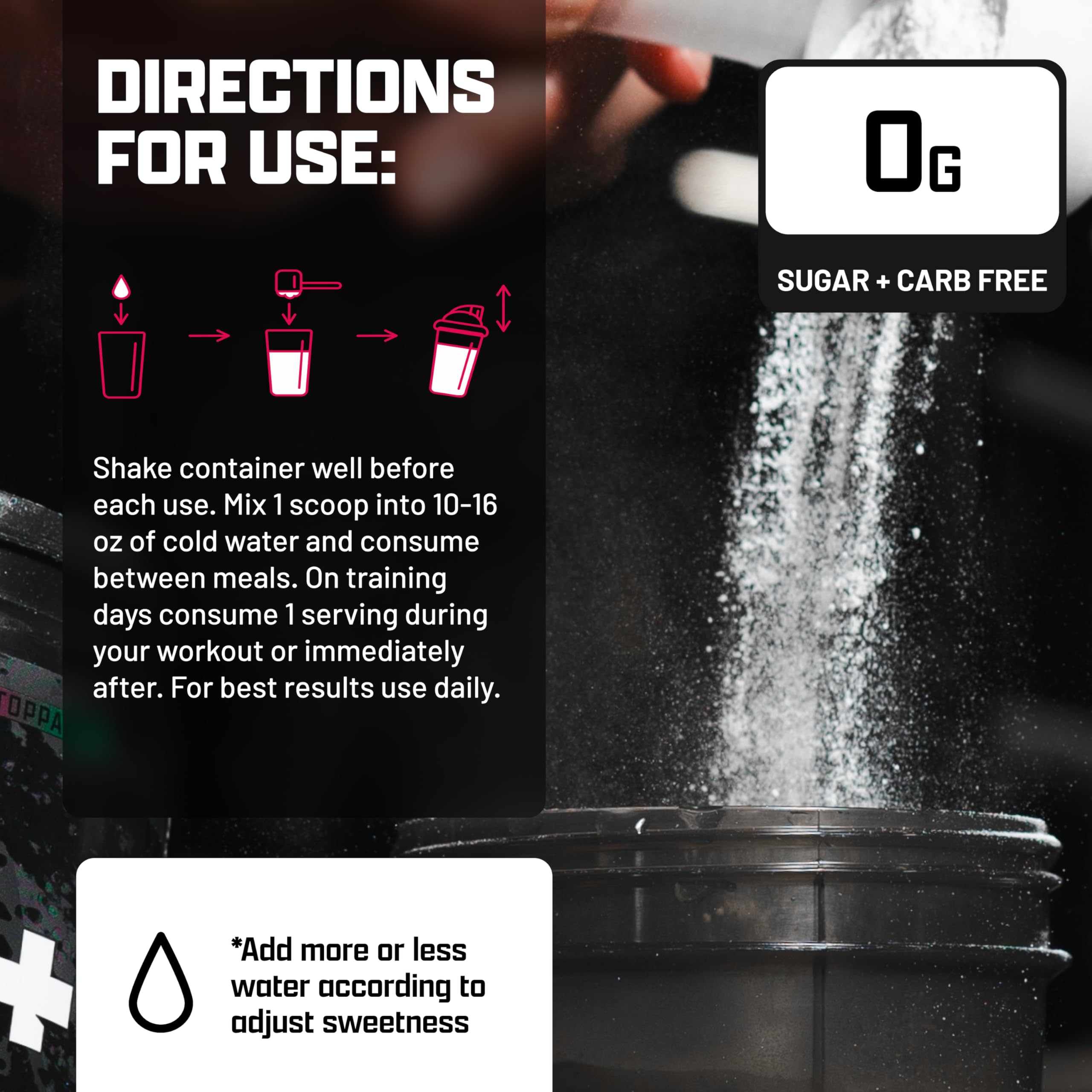 Nutrex Research EAA Hydration: bebida sabor fruta-punch, refrescante y sin calorías.