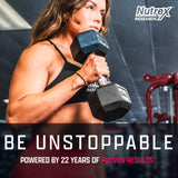 Nutrex Research EAA Hydration: etiqueta clara con aminoácidos y electrolitos.