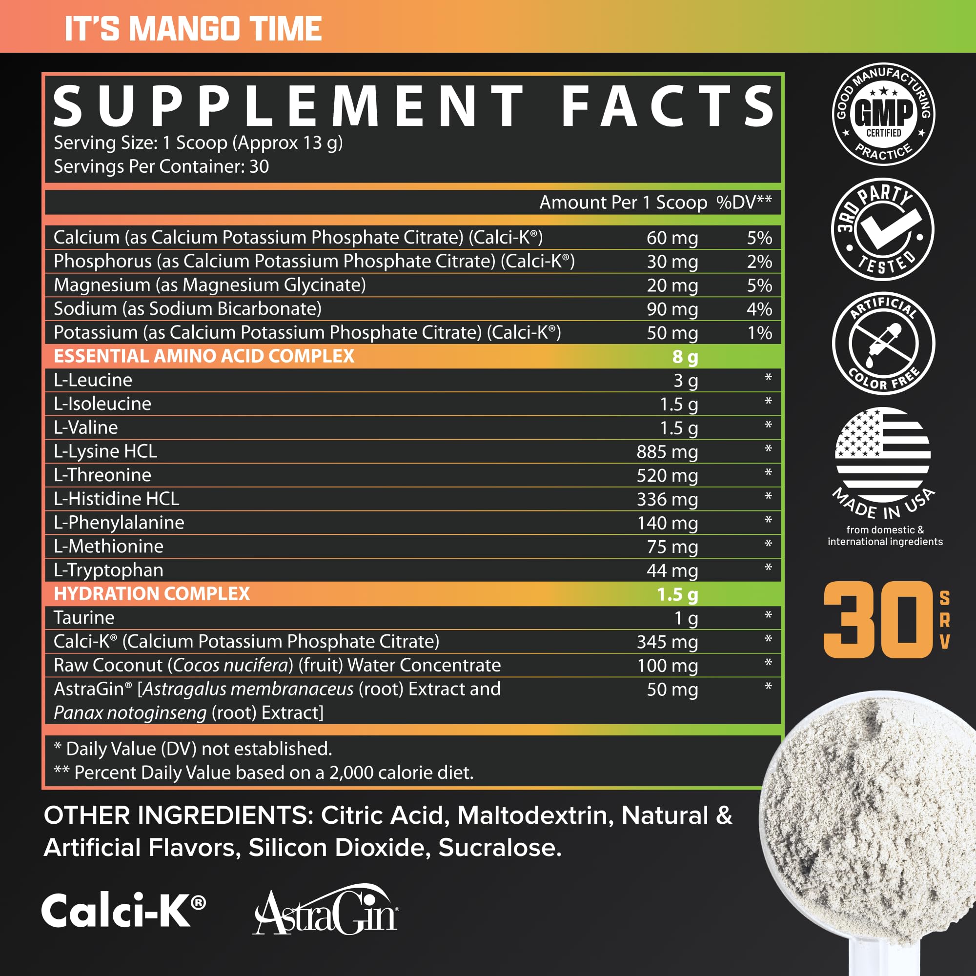 Nutrex Research EAA Hydration: porciones útiles para rutina diaria de entrenamiento