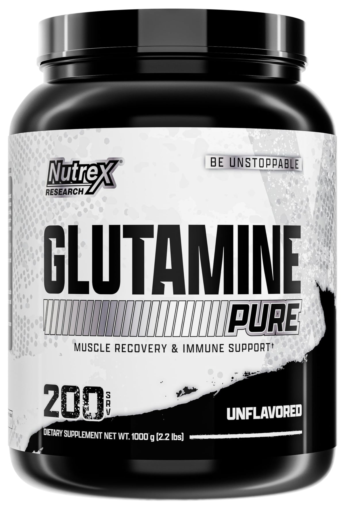 Nutrex Research L-Glutamina polvo porciones: apoyo diario para la recuperación muscular.