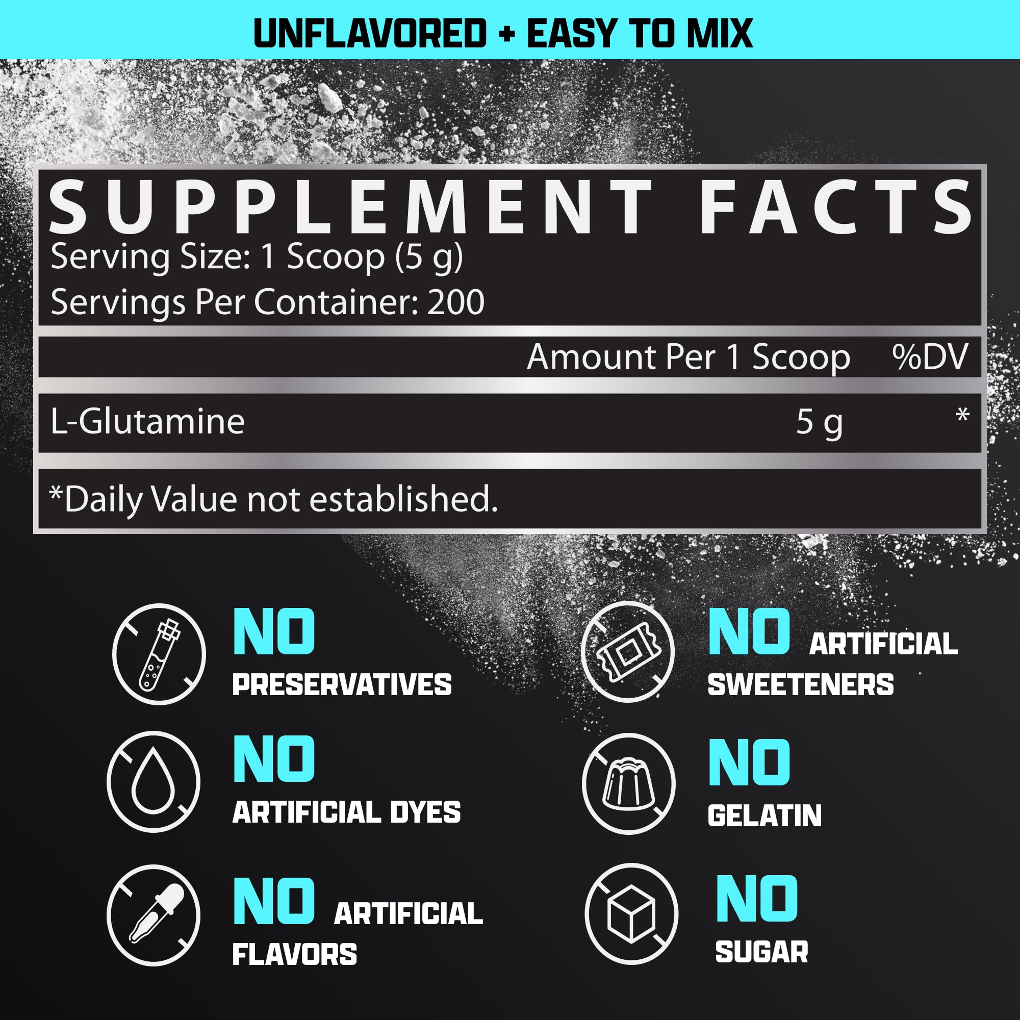 Nutrex Research L-Glutamina en instalación GMP y FDA para seguridad y pureza.