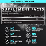 Nutrex Research L-Glutamina en instalación GMP y FDA para seguridad y pureza.