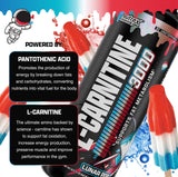 Nutrex Research Liquid Carnitine 3000, mezclando en bebida, sabor Lunar Pop