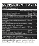 Nutrex Research T-UP, etiqueta detallada, ingredientes para energía y vitalidad.