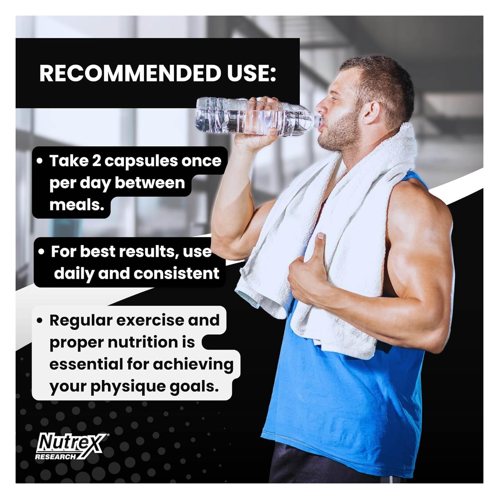 Nutrex Research T-UP, uso en gimnasio, mejora del rendimiento tras entrenamientos.
