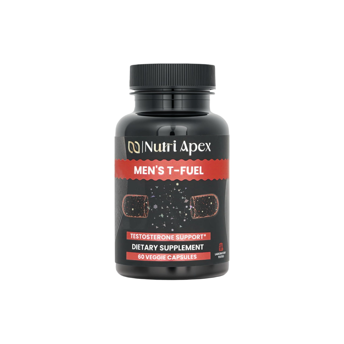 Nutri Apex T-Fuel, botella de cápsulas vegetales para vitalidad diaria