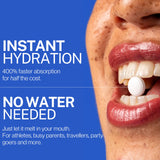 Nutri Chews Fizzie, absorcion sublingual rapida para corredores y viajeros.