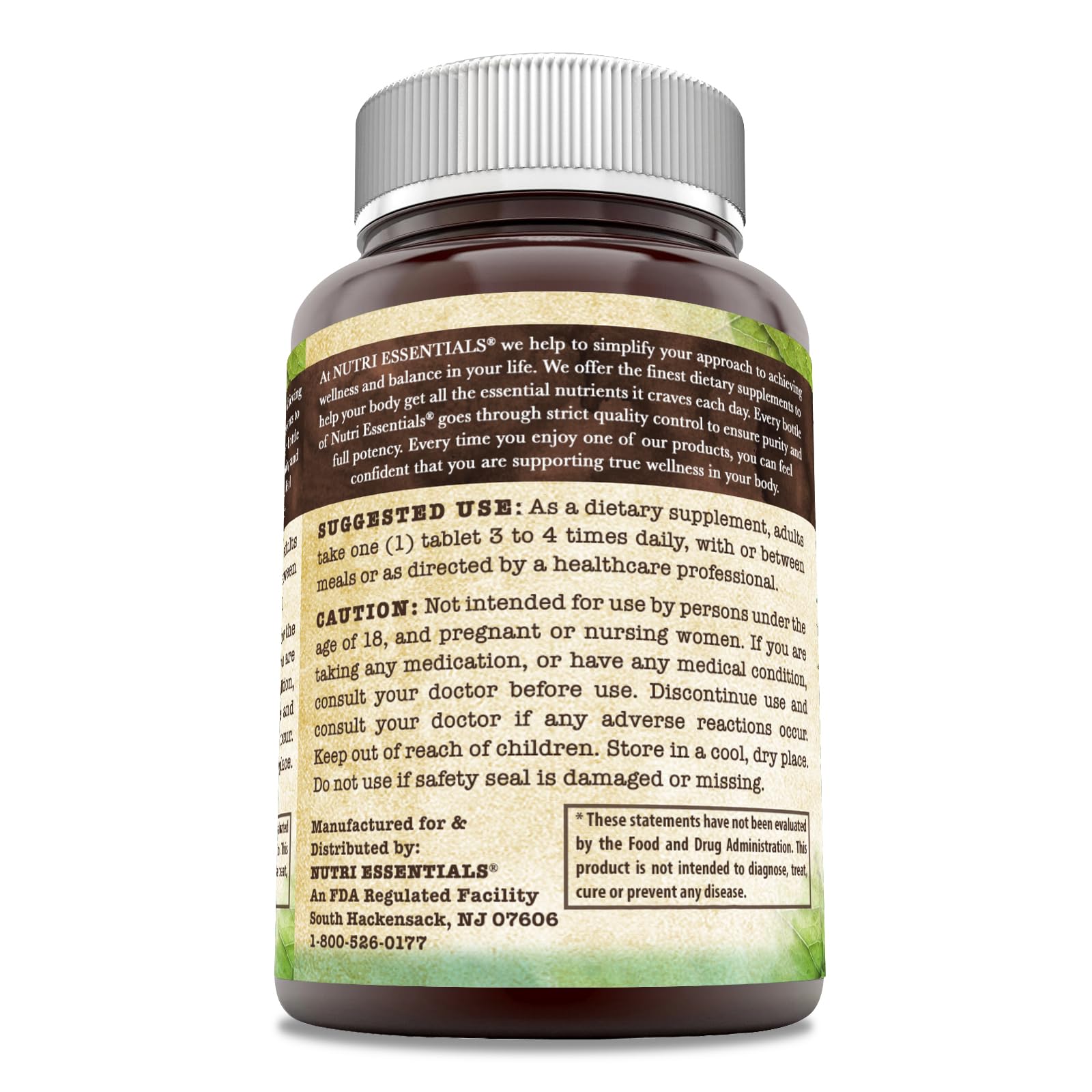 Nutri Essentials Bromelina 500 mg, caja del producto con información clara.