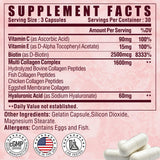 Etiqueta de Nutri Potentia destaca vitaminas y beneficios relevantes.