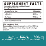 NUTRI POTENTIA L-Citrulina Malato 2:1, polvo sin sabor para bebidas.