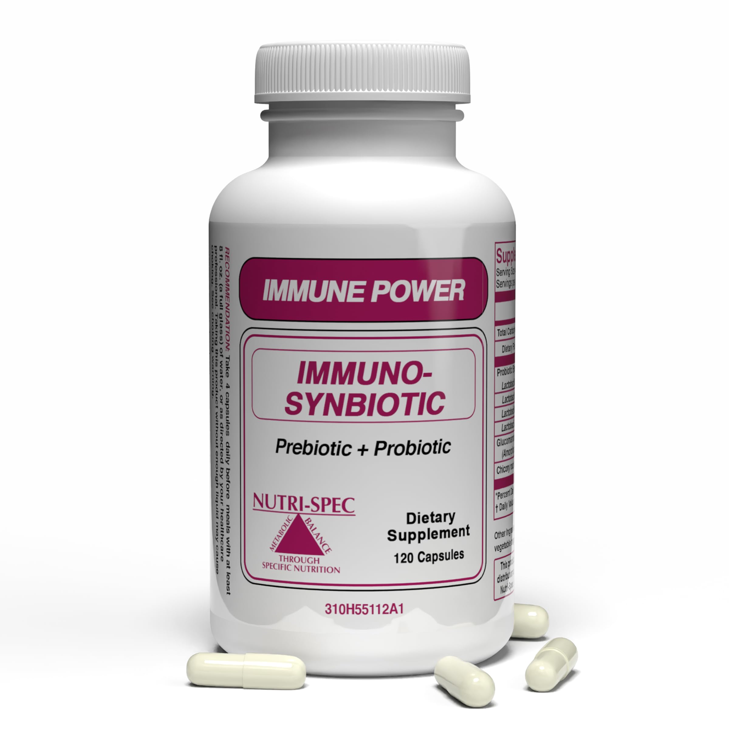 Nutri-Spec Immune Power frasco en mesa para apoyo a la respuesta inmune potencial