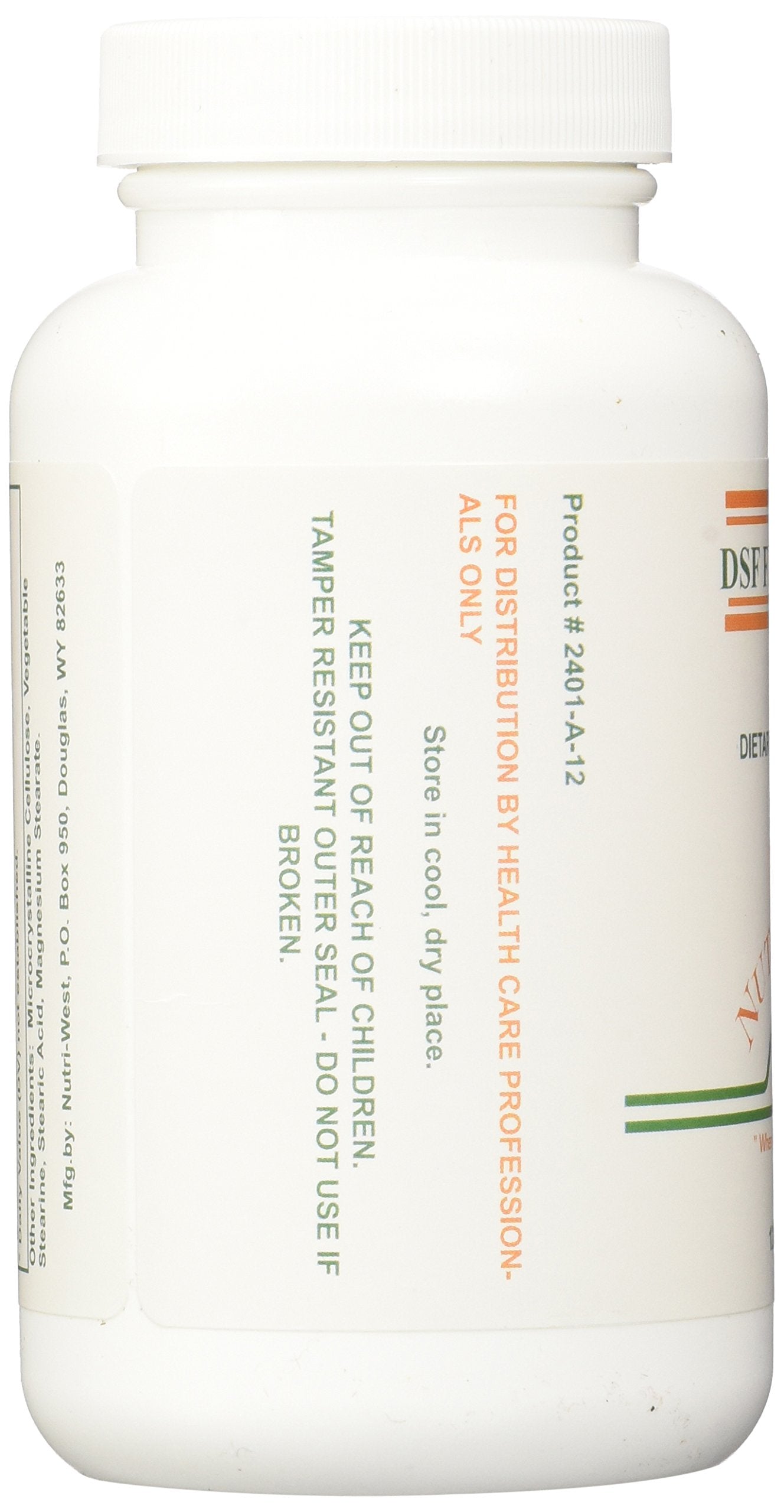 Nutri-West DSF Fórmula: etiqueta clara para identificación rápida.