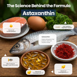 Nutri11 D3 K2 Astaxantina Ingredientes: combinación antioxidante en una fórmula conveniente.