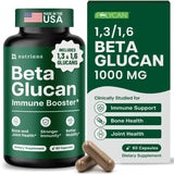 Nutriana Beta Glucán: botella de cápsulas, apoyo inmune natural