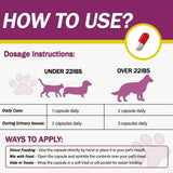 Etiqueta veterinaria de Nutriarise UT Aid Plus que respalda la salud de mascotas.