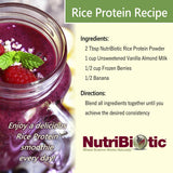 NutriBiotic proteína de arroz chocolate para batidos nutritivos