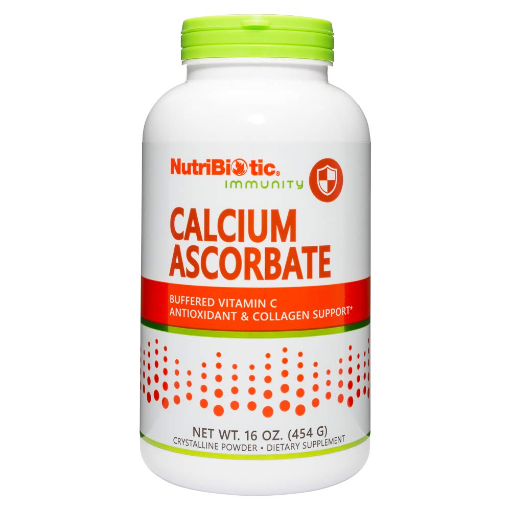 NutriBiotic calcio-ascorbato polvo en bote para apoyo inmunológico