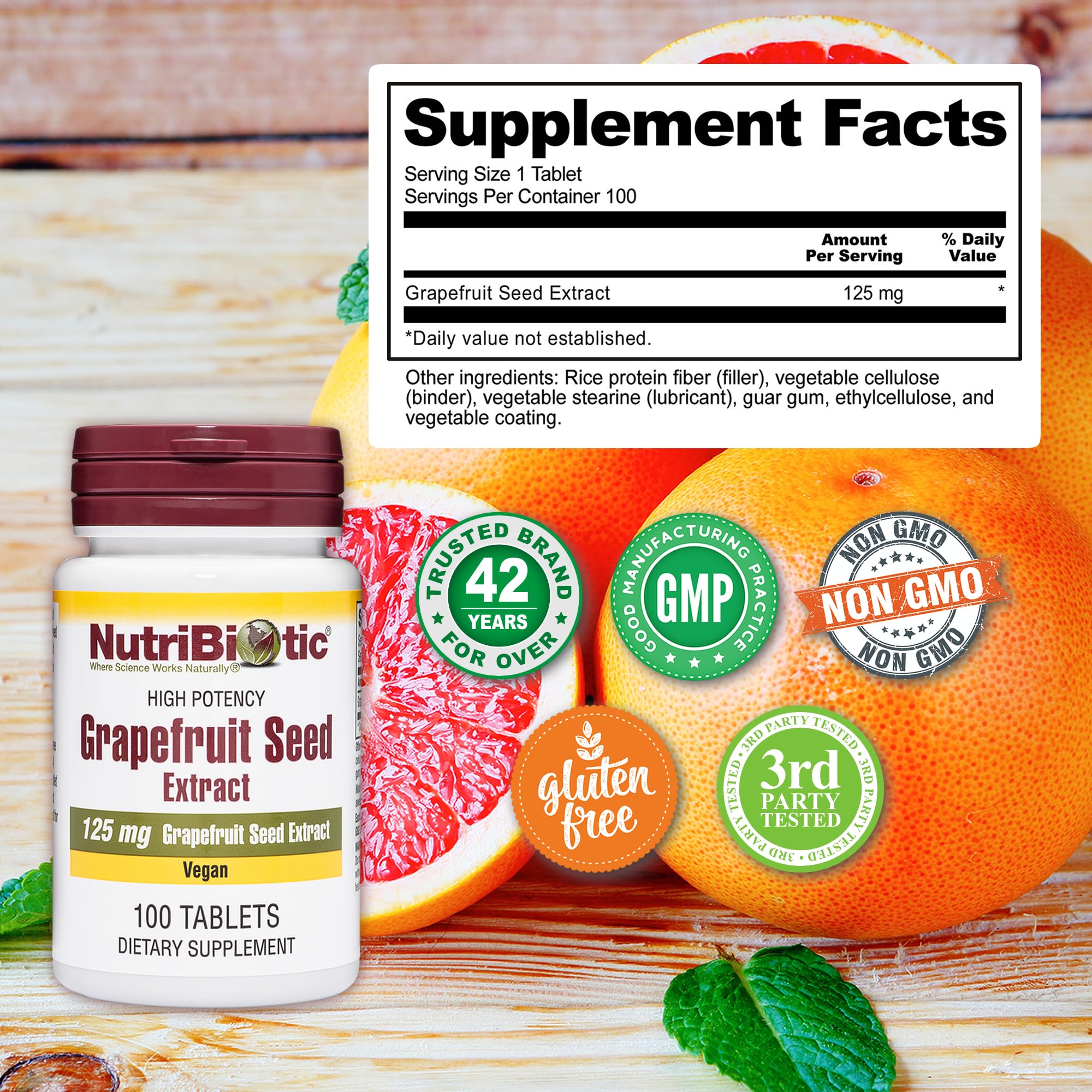 NutriBiotic GSE, ingredientes bioflavonoides de pomelo para complejos naturales