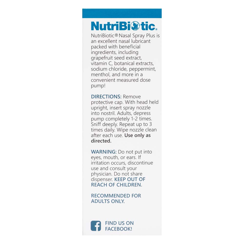 NutriBiotic Nasal Spray dosis de 300 para uso frecuente