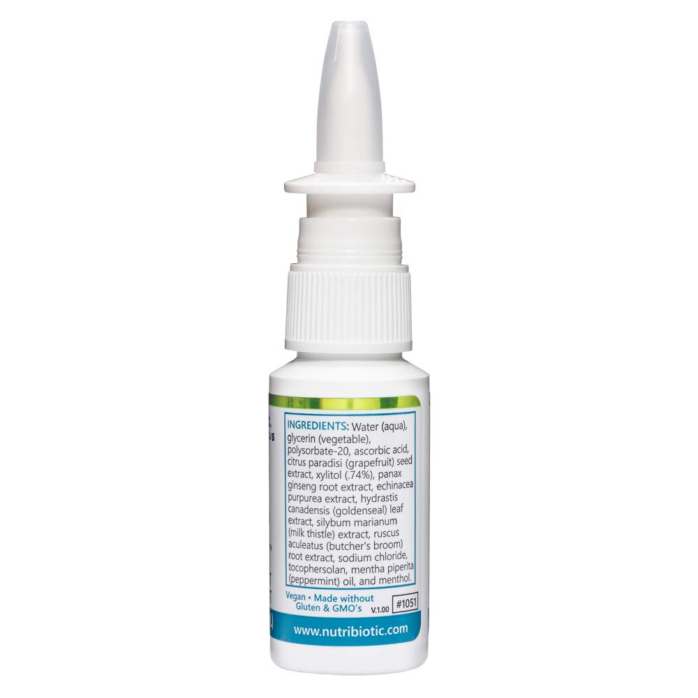 NutriBiotic Nasal Spray aplicación nasal rápida y cómoda