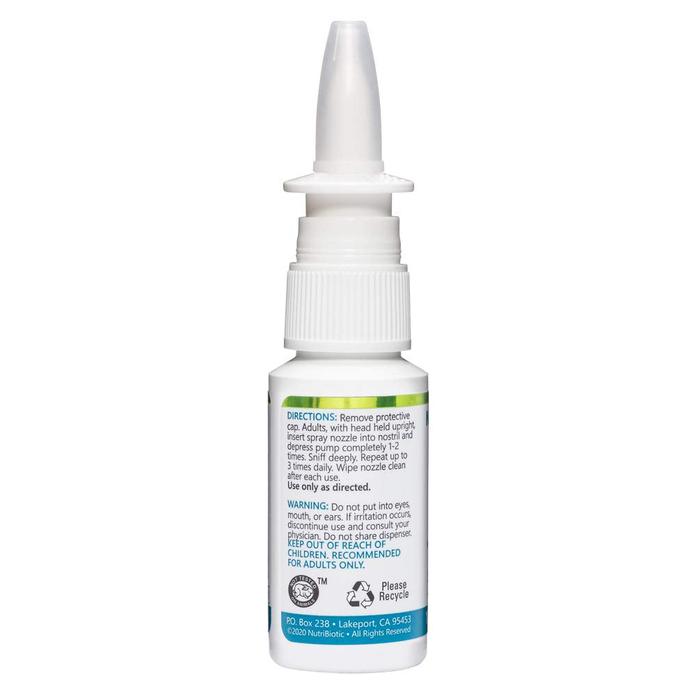 NutriBiotic Nasal Spray extractos botánicos para cuidado diario