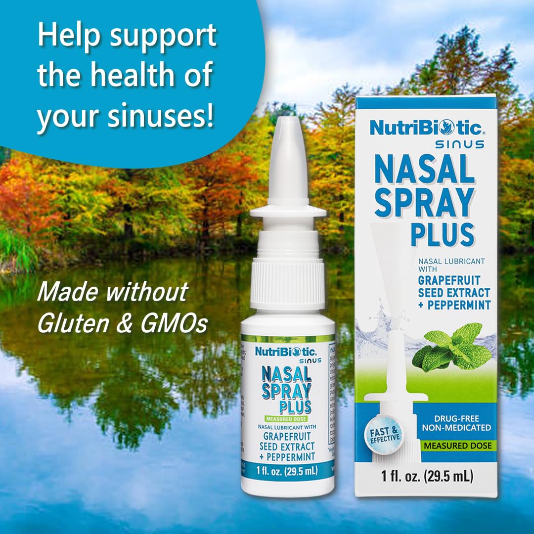 NutriBiotic Nasal Spray vegano y libre de fármacos