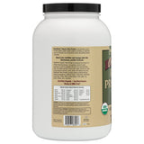Batido con proteína de arroz orgánica NutriBiotic para desayuno rápido.