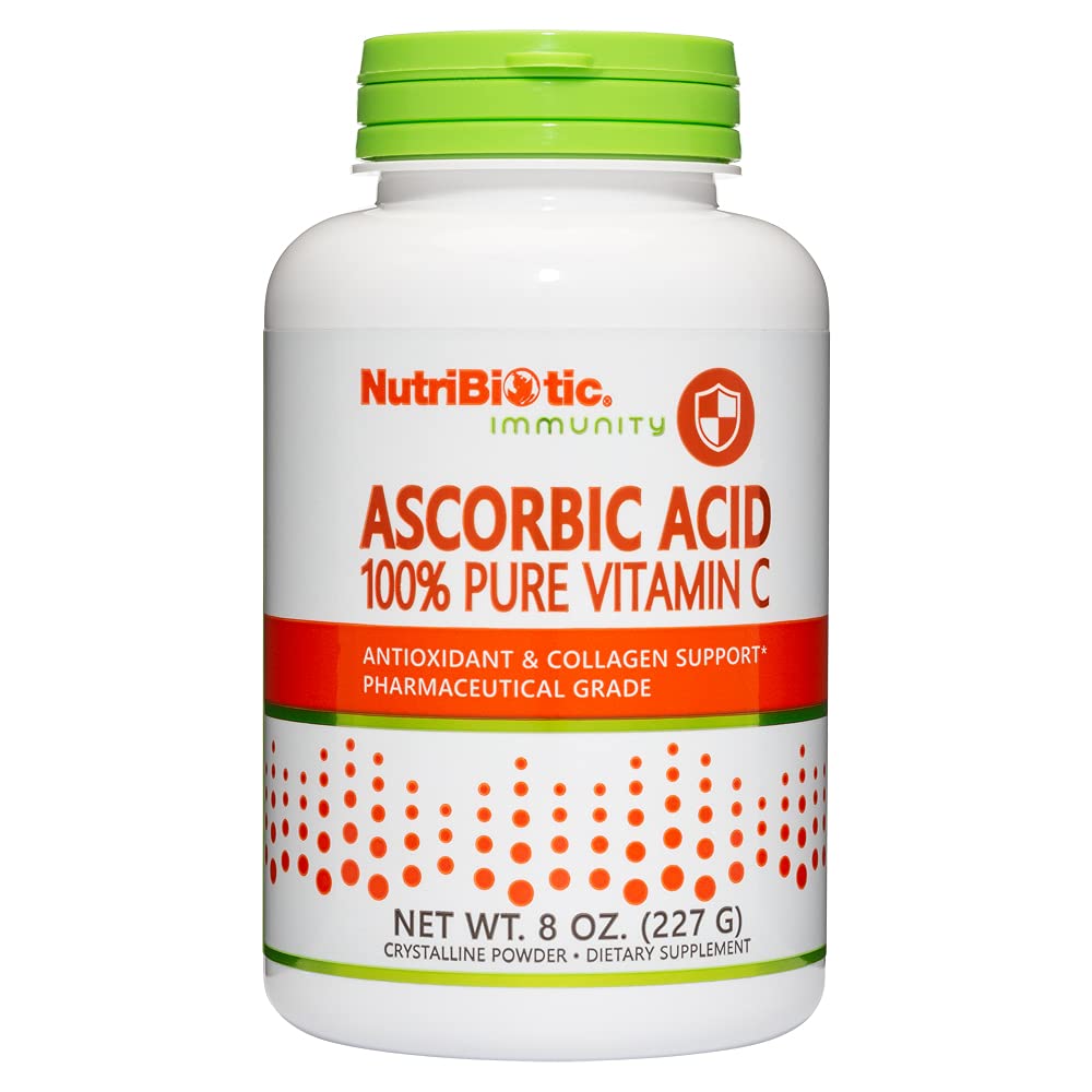 NutriBiotic botella de ácido ascórbico para refuerzo inmunitario diario
