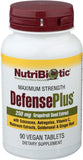 NutriBiotic DefensePlus en botella, ideal para consumo diario.