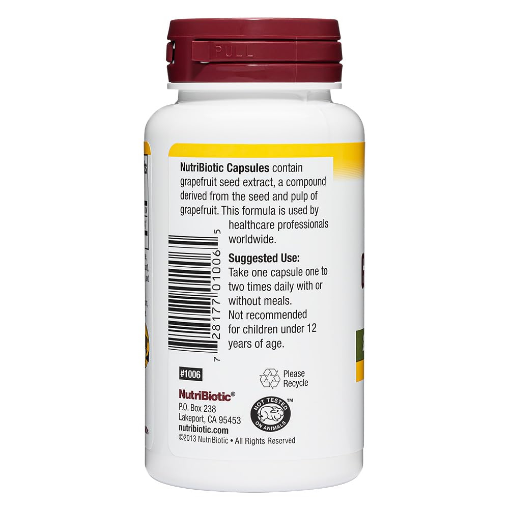NutriBiotic frasco cápsulas pomelo extracto con bioflavonoides